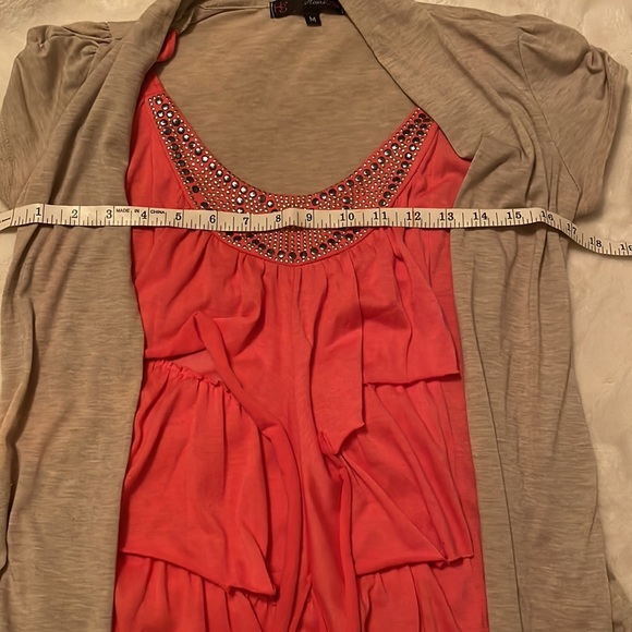 Heart Soul Cami and Cardigan Blouse size M - Picture 8 of 9